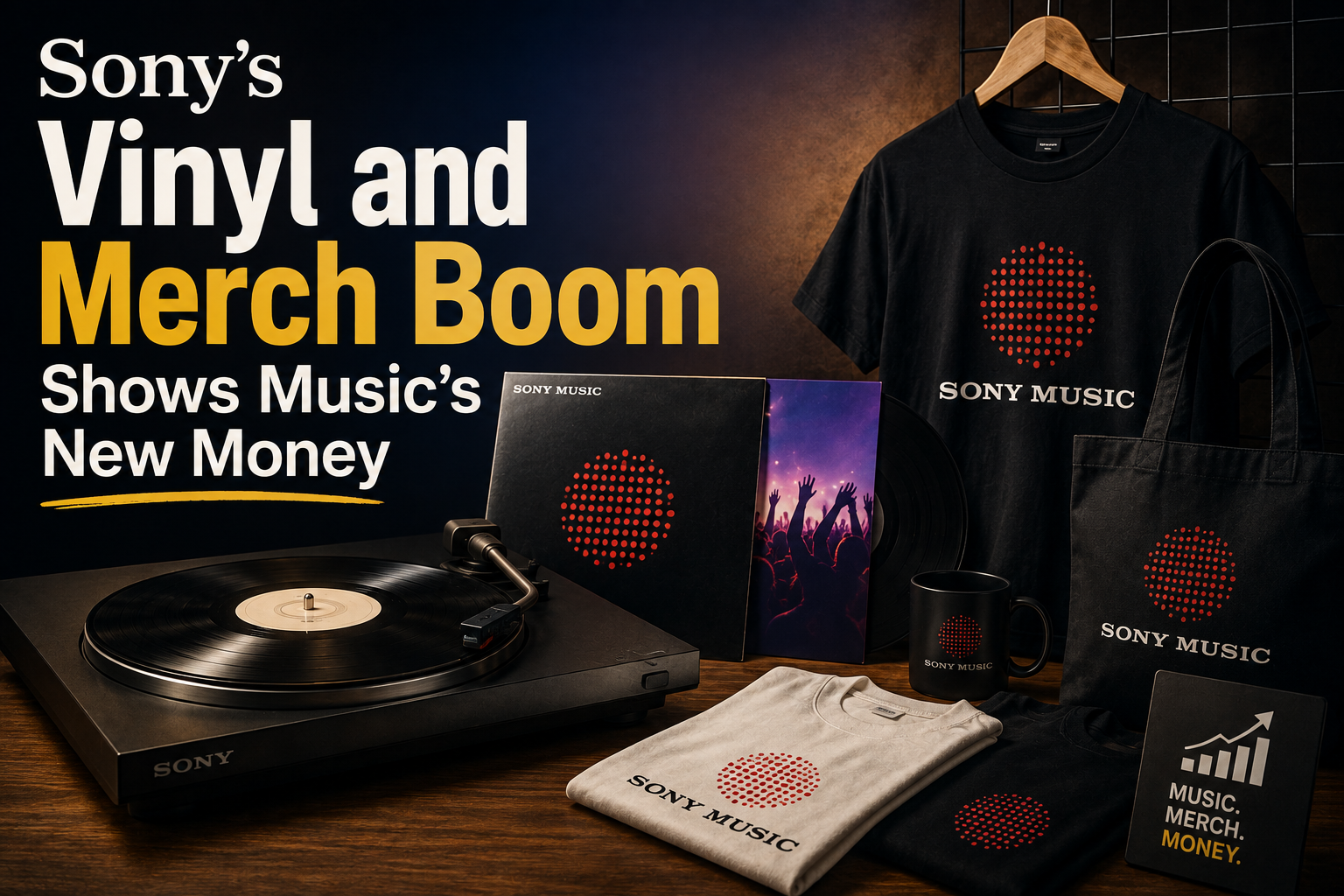 Sony’s Vinyl and Merch Boom Shows Music’s New Money